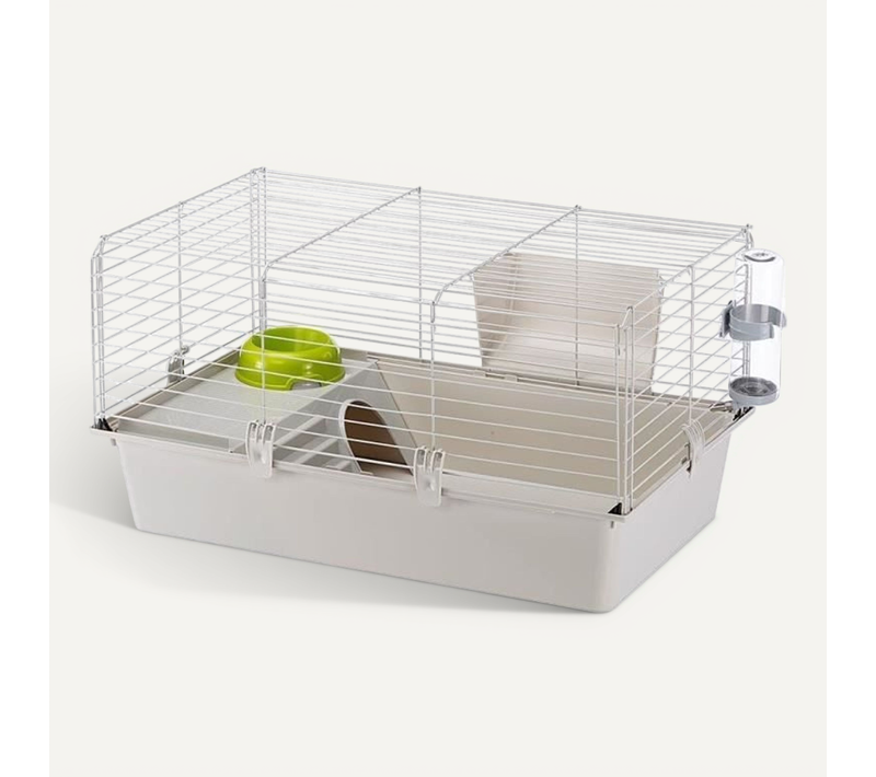 Cage - E - Cavie 80x1 - 77 X 48 X 42 Cm - Gris Clair
