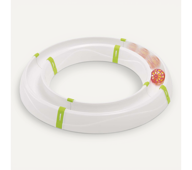 Jouet Pour Chats Circuit Modulaire Avec Forme De Route Blanc