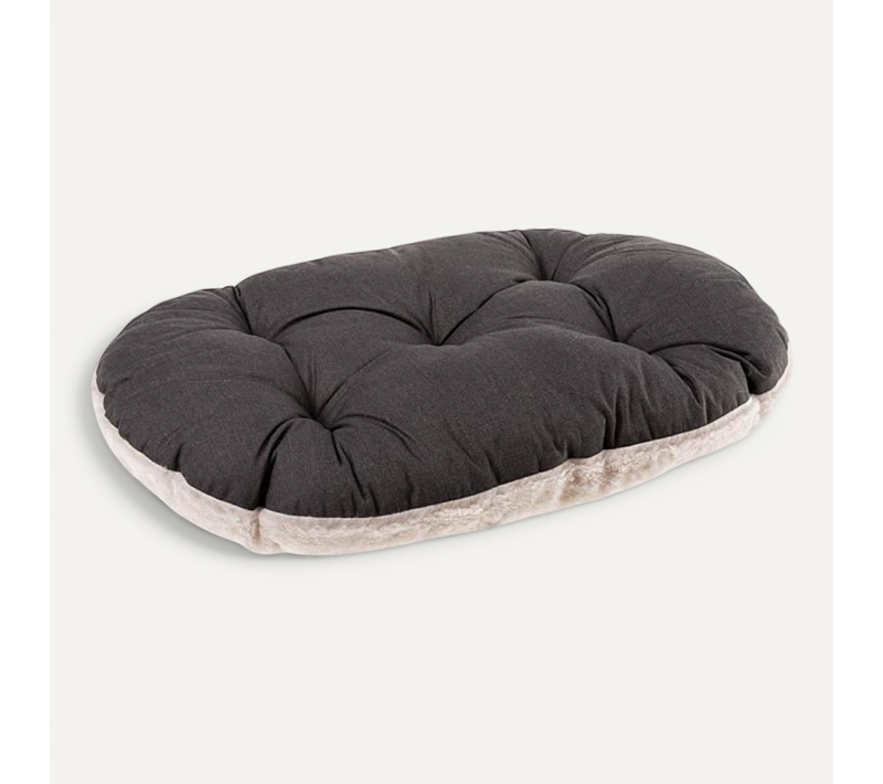 Coussin - Relax 55/4 - 55 X 36 Cm - Tissu Et Fourrure