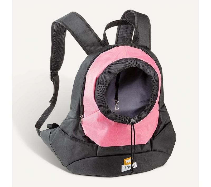 Sac à Dos Pour Petit Chien Kangoo Large - Nylon, Jusqu'à 8 Kg, Rose