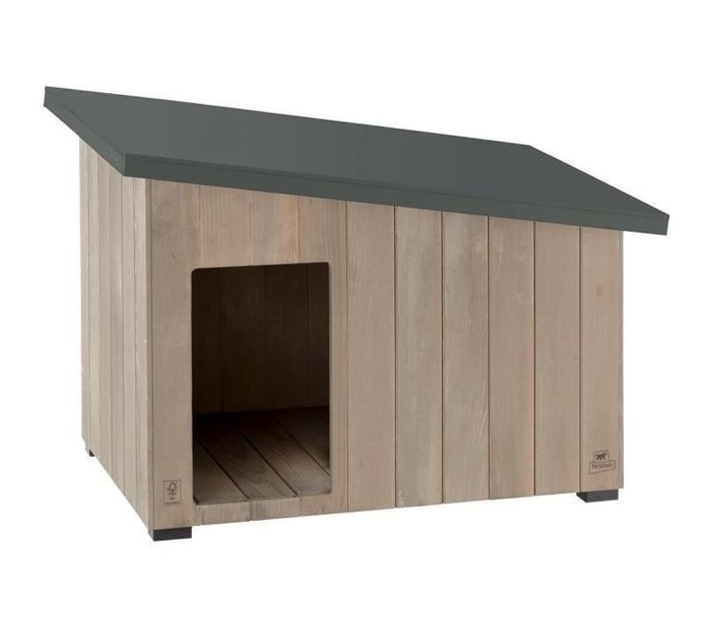 Niche Pour Chien En Bois De Pin Nordique L 57,5 X L 39 X H 46 Cm