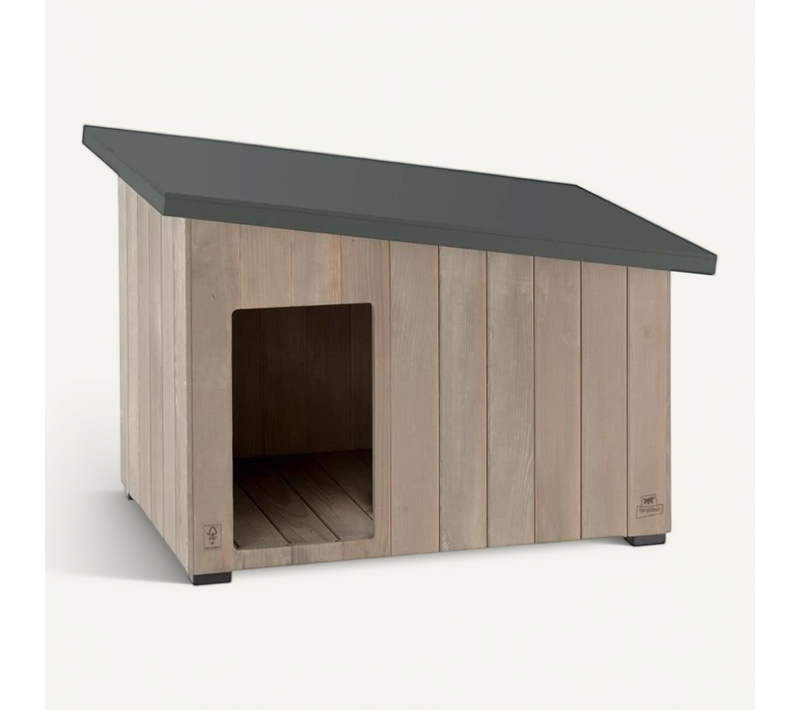 Niche Pour Chien En Bois De Pin Nordique L 100 X L 55 X H 73,5 Cm
