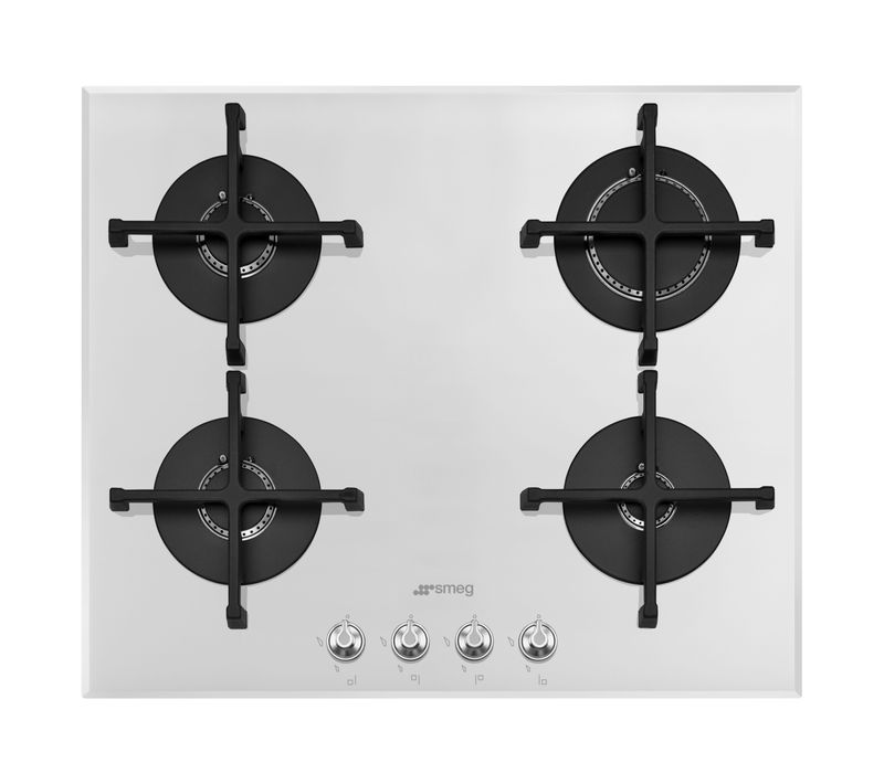 Table gaz SMEG PV164B2 4 foyers Blanc