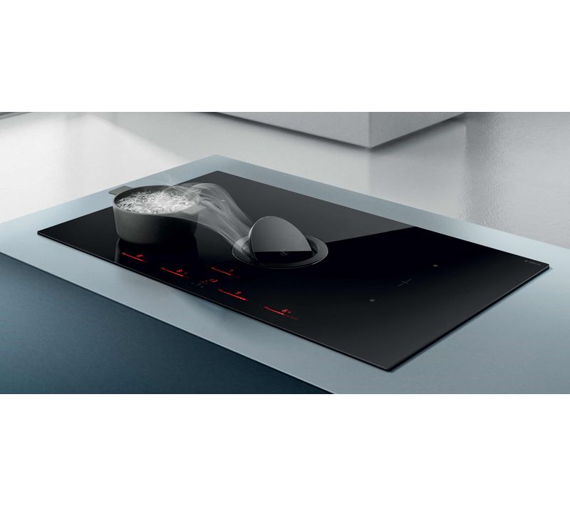 Table De Cuisson Aspirante À Induction 83cm 4 Feux 7400w Noir - Prf0146210a