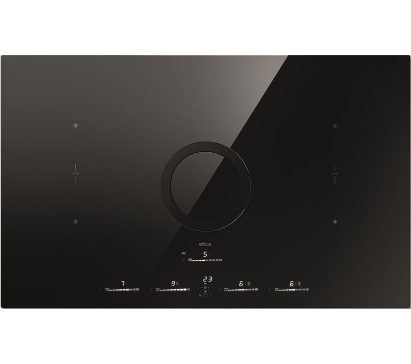 Table induction aspirante ELICA SWITCH GLOW EVO B/BO