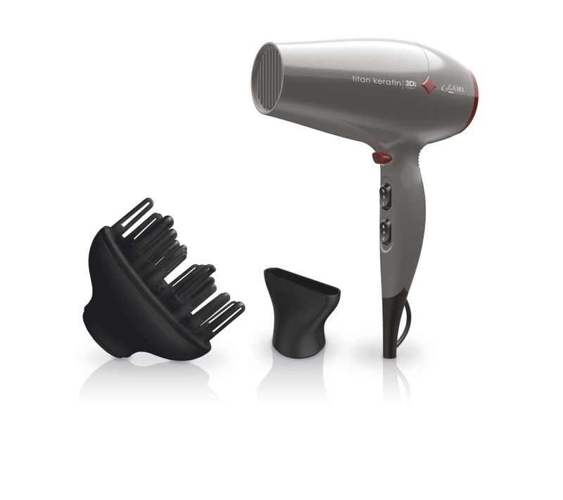 Sèche-cheveux Titan Keratin Diamond 3d Gris 2300 W