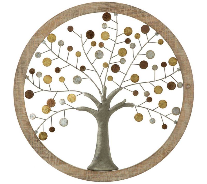 Décoration Murale Arbre En Métal Della Vita 61 X 1.8 Cm
