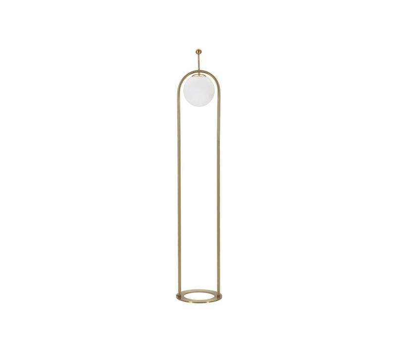 Lampadaire Design Arc "luci" 168cm Blanc et Doré