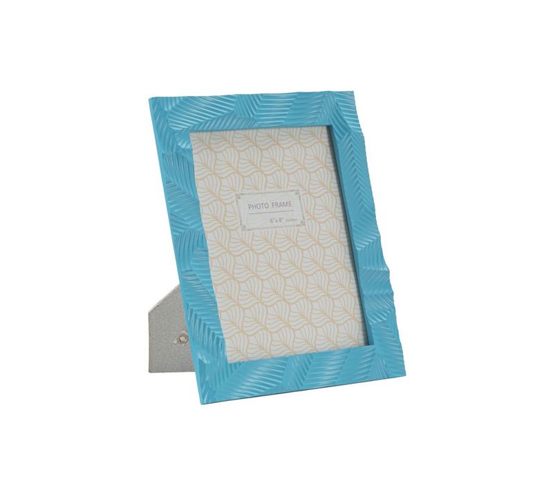 Cadre Photo Déco En Résine "light" 15x20cm Bleu Clair