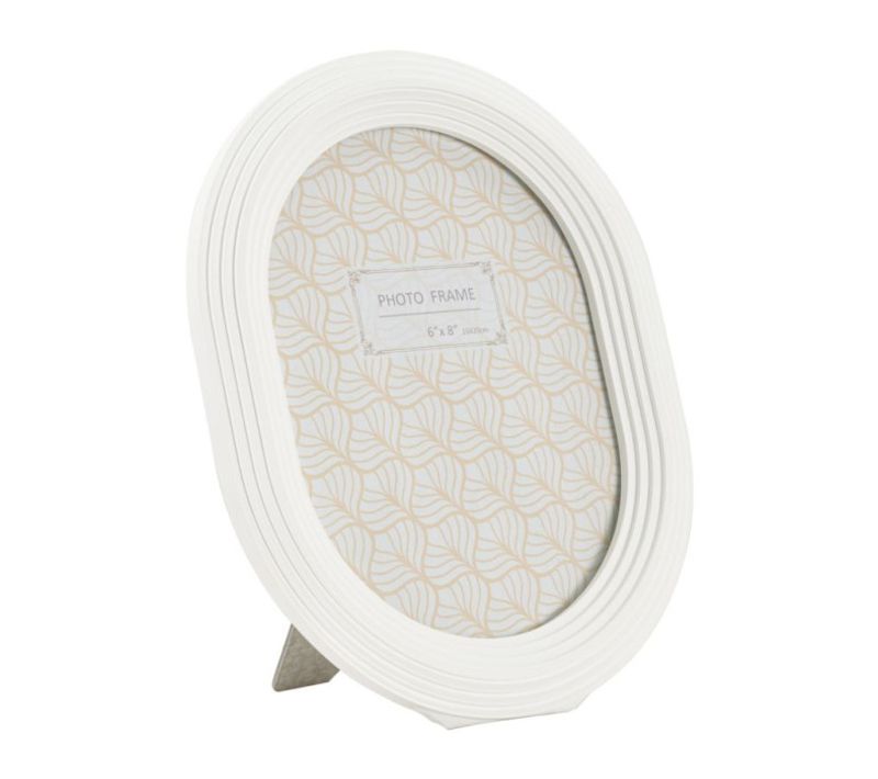 Cadre Photo Déco Linéaire "ovally" 15x20cm Blanc