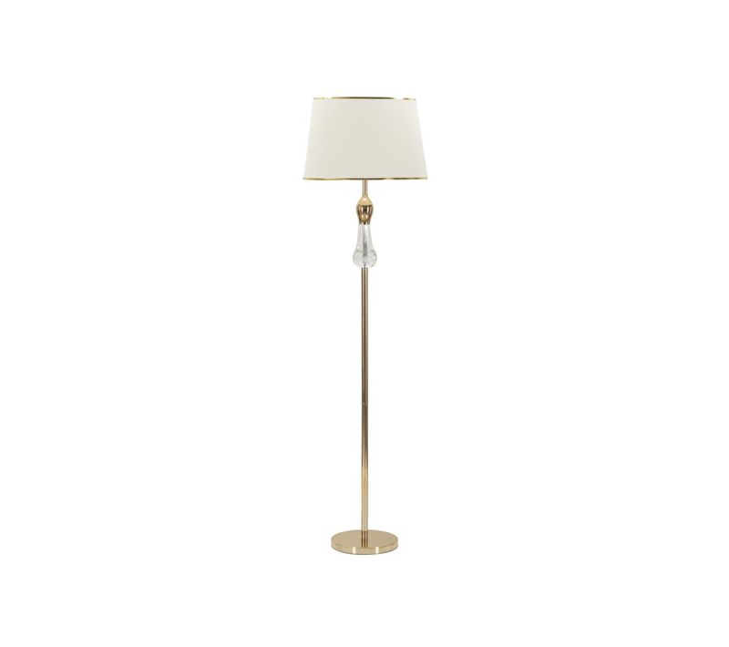 Lampadaire Design En Métal "bravatislava" 165cm Doré