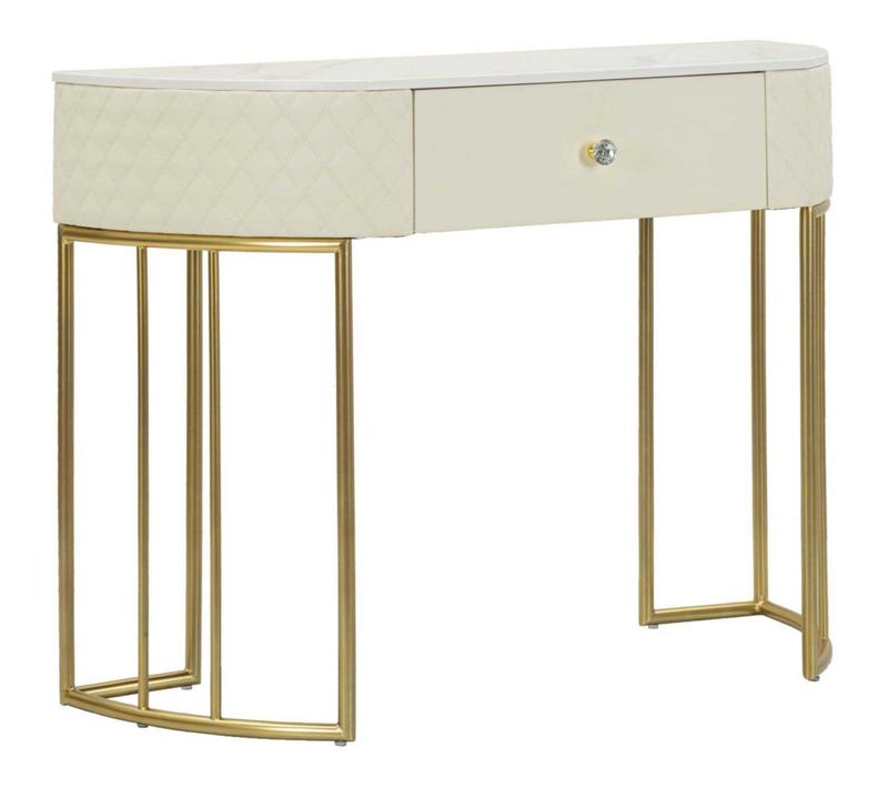 Console Effet Matelassé Sharon 100 X 40 X 75 Cm