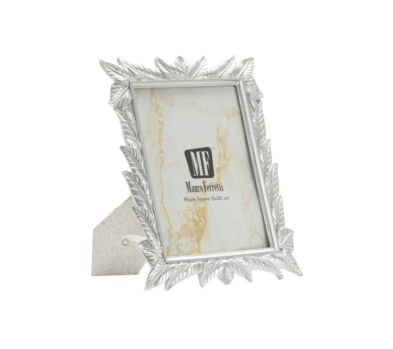 Cadre Photo Déco "leavy" 15x20cm Argent