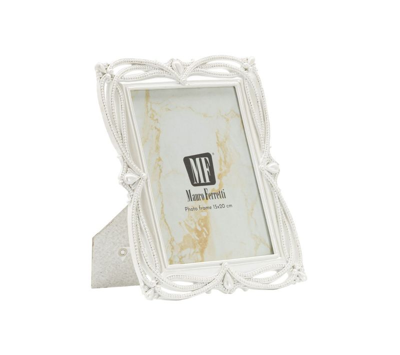 Cadre Photo Déco "ribbon" 15x20cm Argent