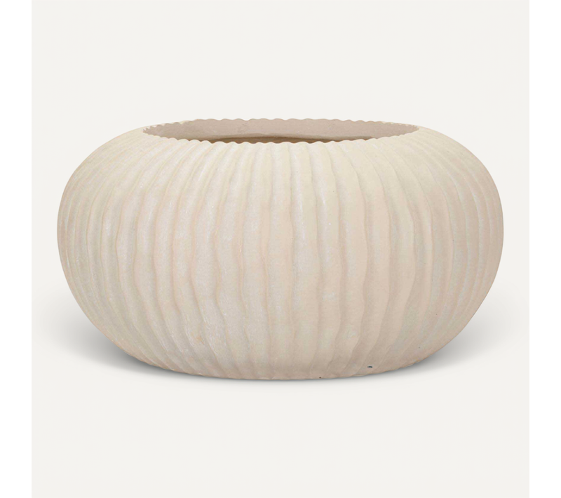 Cache-pot Design "mist" 35cm Crème