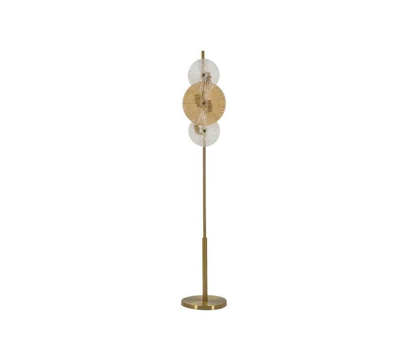 Lampadaire En Métal Et Verre Osaka 30 X 164 Cm