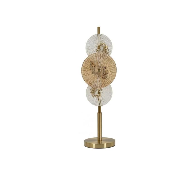 Lampe à Poser En Métal Et Verre 20 X 18 X 66 Cm Osaka