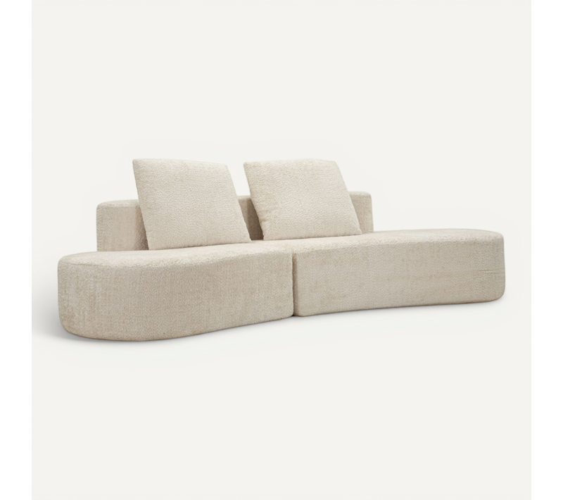 Canapé 2 Places Design "island" 238cm Blanc