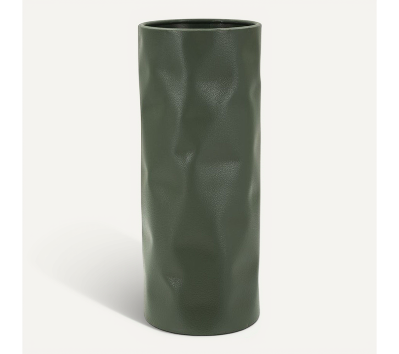 Vase Design Martelé "norimberga" 30cm Vert