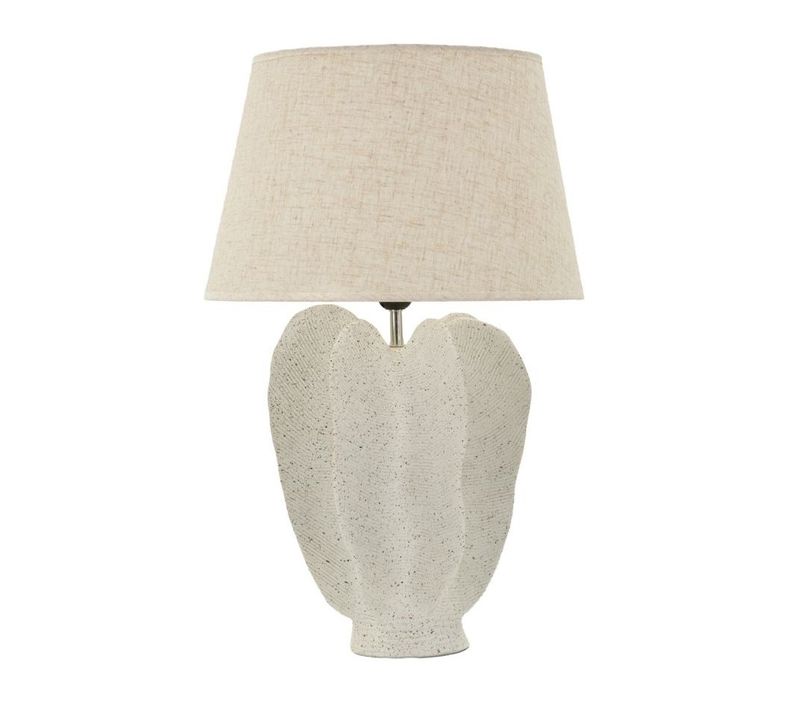 Lampe Design Moucheté "ester" 63cm Ivoire