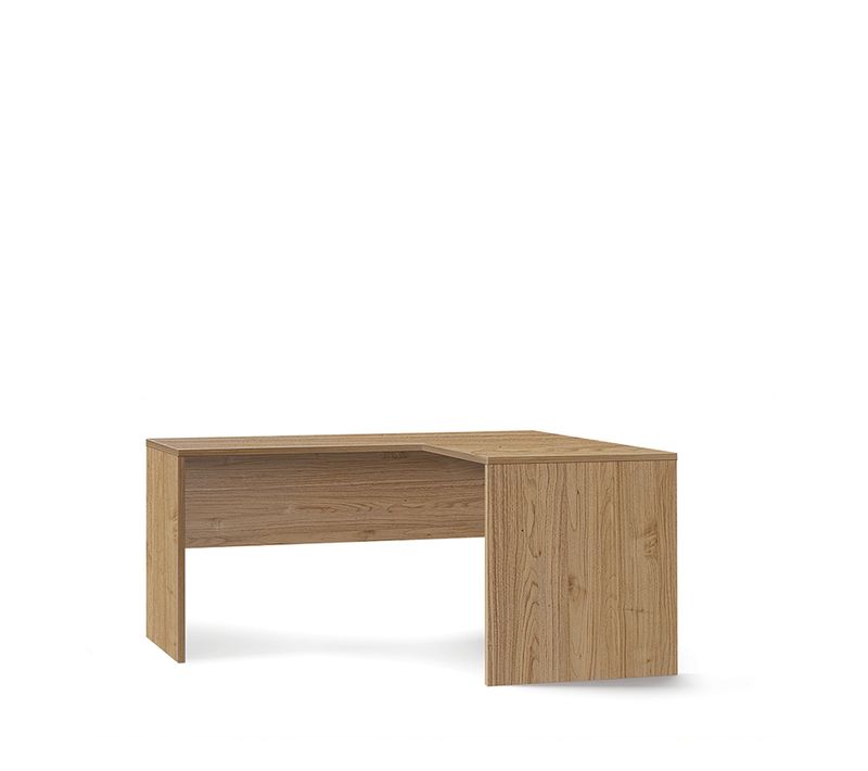 Bureau D’angle Droit L180 En Kit - Marron