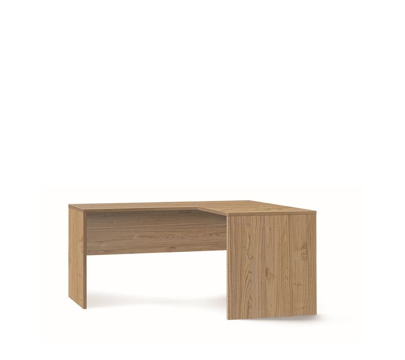 Bureau D’angle Droit L160 En Kit - Marron