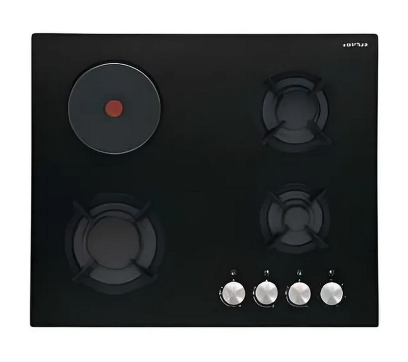 Table De Cuisson Mixte 3 foyers gaz + 1 électrique - Av 647 Hbk