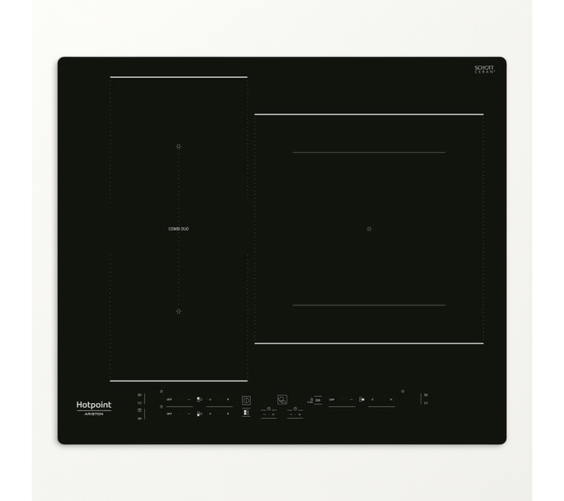 Table De Cuisson Induction - 3 Zones - 7200w Total - L 59 Cmx P 51 Cm - Noir - Hb2760bne