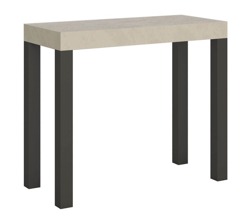 Console Extensible 90x40/196 Cm Everyday Small Cachemire Cadre Anthracite