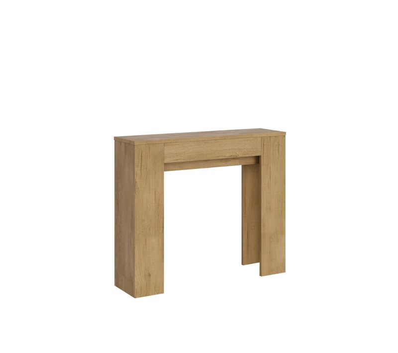 Console Extensible 90x25/181cm Slick Chêne Nature