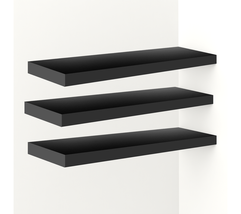 Etagères Encastrées Avec LED (set 3 Étagères : M + M + M)