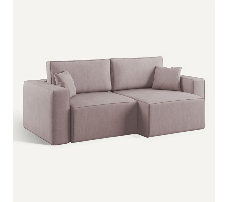 Morfeo Canapé Avec Assise Amovible En Tissu Imperméable T02 215 Cm Rose