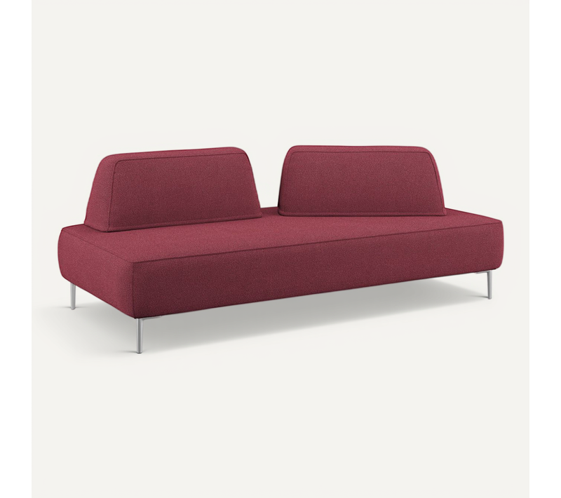 Newton Canapé Modulable Avec Dossier Amovibles T07 167 Cm Rouge