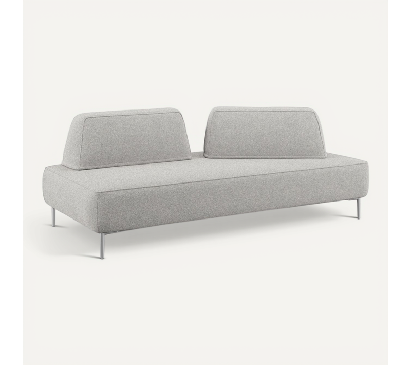 Newton Canapé Modulable Avec Dossier Amovibles T07 167 Cm Gris