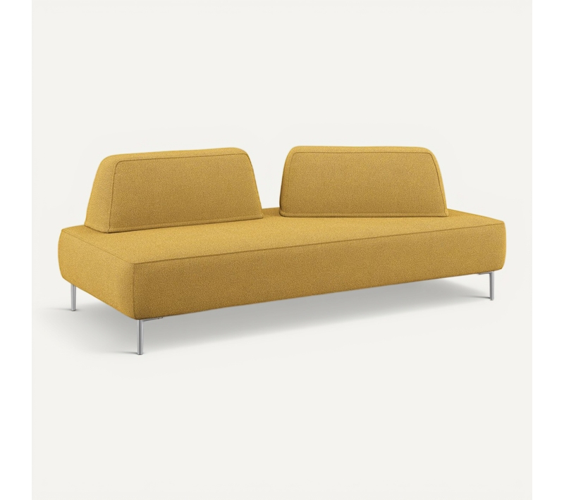 Newton Canapé Modulable Avec Dossier Amovibles T07 167 Cm Jaune