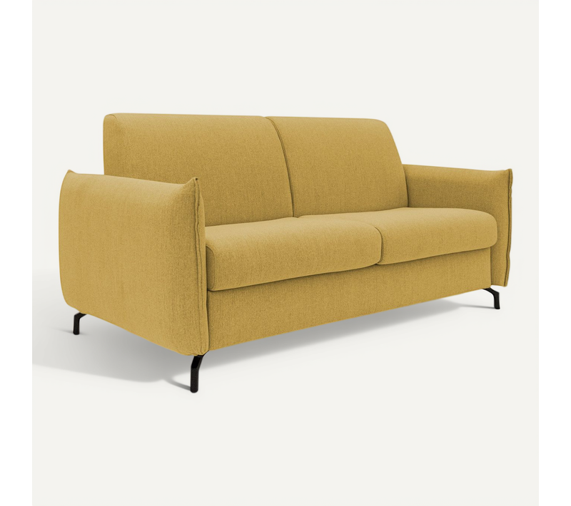 Scarlet Canapé Lit Convertible En Tissu Coton Mixte Imperméable T19 175 Cm (mat.120x197) Jaune