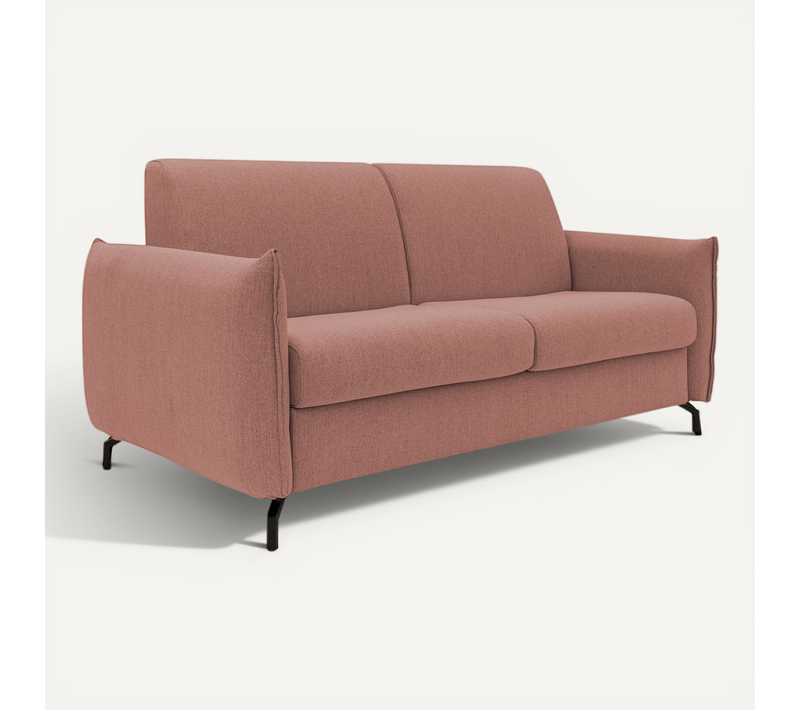 Scarlet Canapé Lit Convertible En Tissu Coton Mixte Imperméable T19 175 Cm (mat.120x197) Saumon