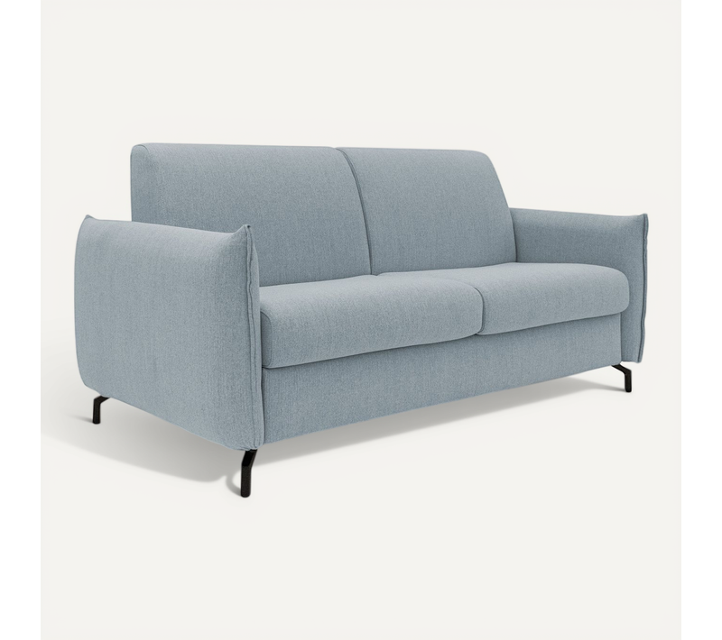 Scarlet Canapé Lit Convertible En Tissu Coton Mixte Imperméable T19 175 Cm (mat.120x197) Bleu Pastel