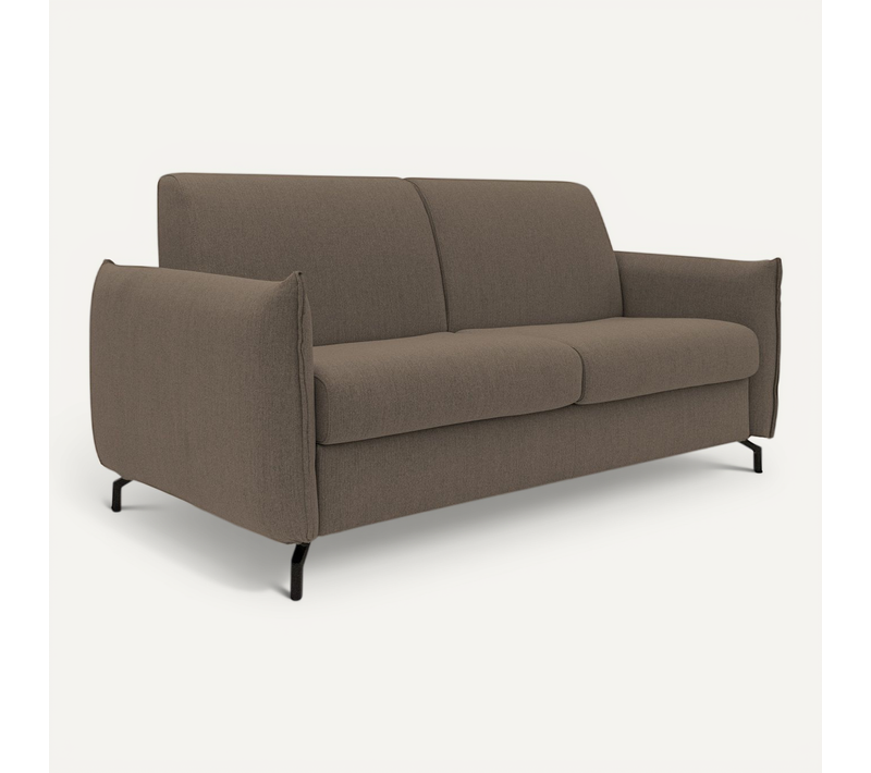 Scarlet Canapé Lit Convertible En Tissu Coton Mixte Imperméable T19 215 Cm (mat.160x197) Brun