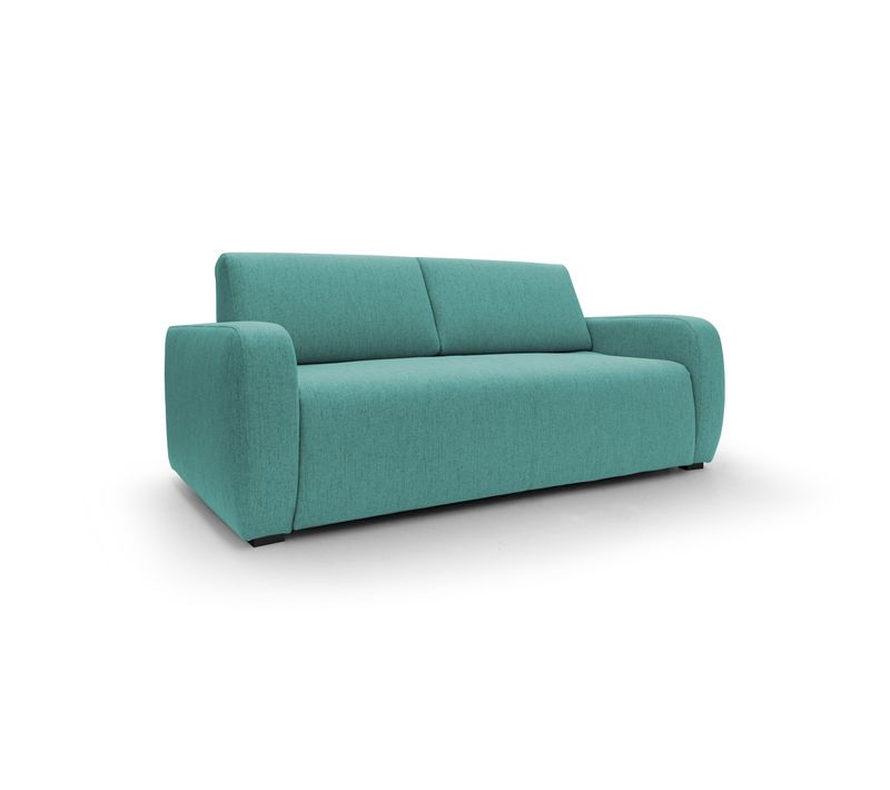 Duna Canapé Lit Convertible Matelas 20 Cm En Tissu Imperméable T03 195 Cm (mat. 140x197) Vert