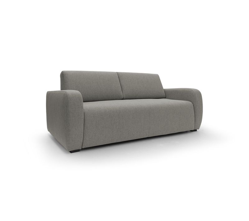 Duna Canapé Lit Convertible Matelas 20 Cm En Tissu Imperméable T03 195 Cm (mat. 140x197) Taupe