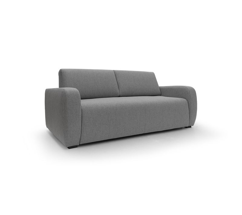 Duna Canapé Lit Convertible Matelas 20 Cm En Tissu Imperméable T03 215 Cm (mat. 160x197) Gris