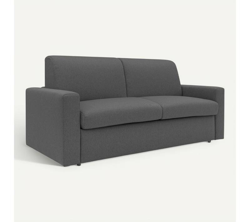 Kansas Canapé Lit Convertible H20 Cm En Tissu Imperméable T13 192 Cm (mat. 140x197) Anthracite