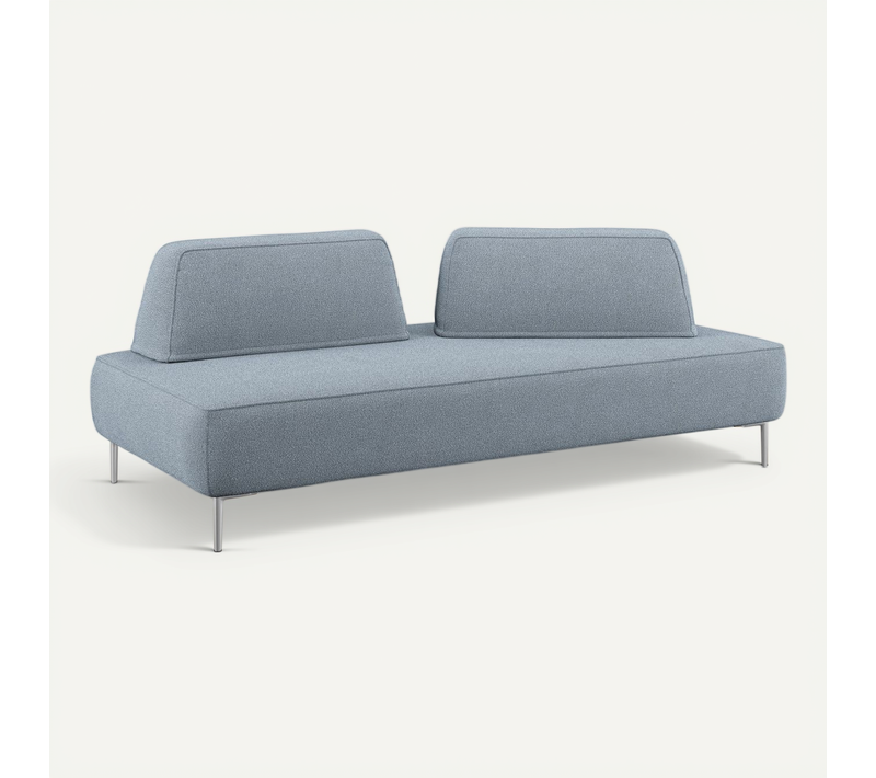 Newton Canapé Modulable Avec Dossier Amovibles T07 212 Cm Bleu Pastel