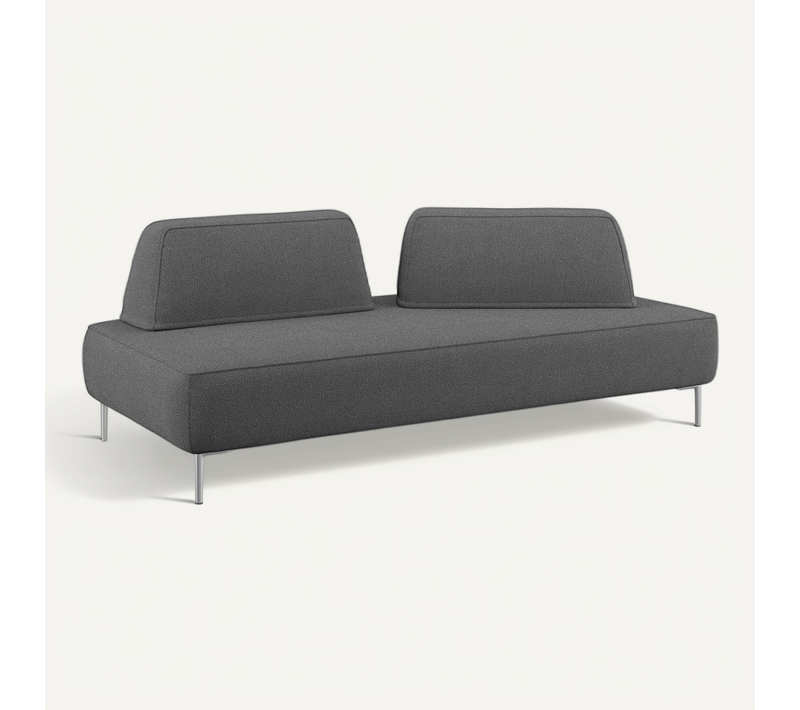 Newton Canapé Modulable Avec Dossier Amovibles T07 212 Cm Anthracite