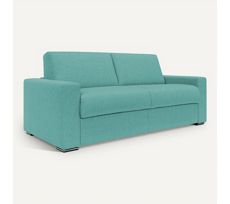Nixon Canapé Convertible Matelas H20 En Tissu Imperméable T03 200 Cm (mat. 140x197) Vert Aquamarine