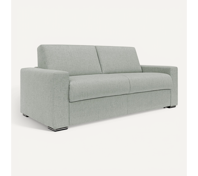 Nixon Canapé Convertible Matelas H20 En Tissu Imperméable T03 200 Cm (mat. 140x197) Gris Clair