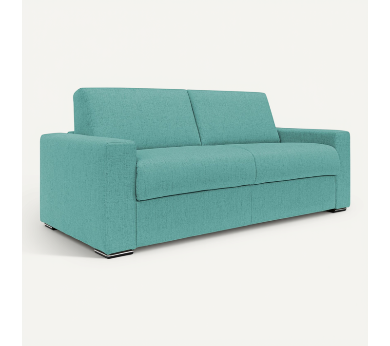 Nixon Canapé Convertible Matelas H20 En Tissu Imperméable T03 220 Cm (mat. 160x197) Vert Aquamarine