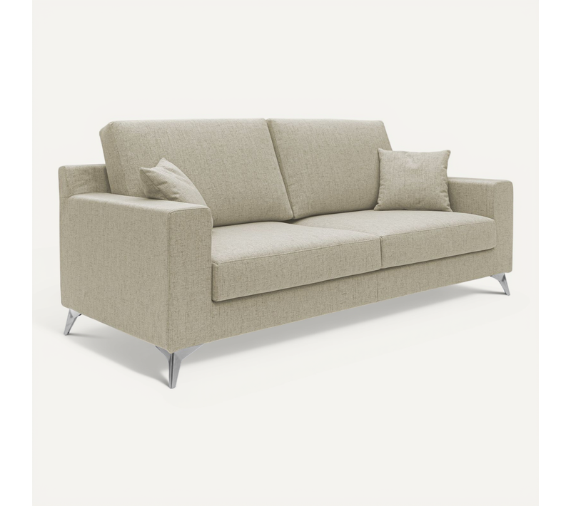 Michael Canapé En Tissu Imperméable Antitache T03 186 Cm Beige