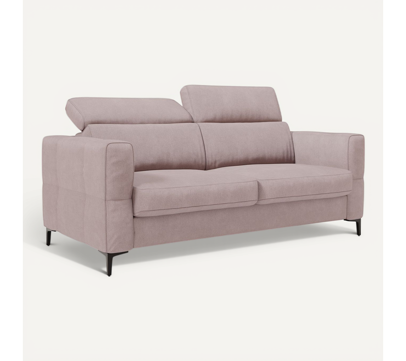 Gardenia Canapé Convertible Matelas H18 Cm Tissu Imperméable T02 178 Cm (mat. 120x197) Rose